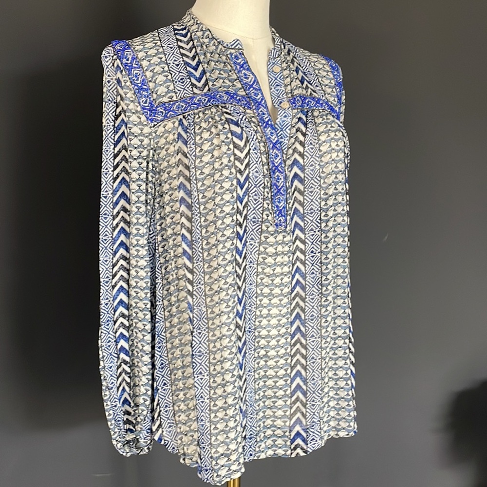 LUCKY BRAND beaded boho top